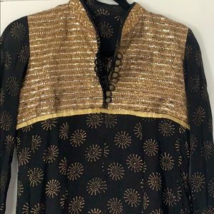 Indian Black and Gold Kurta